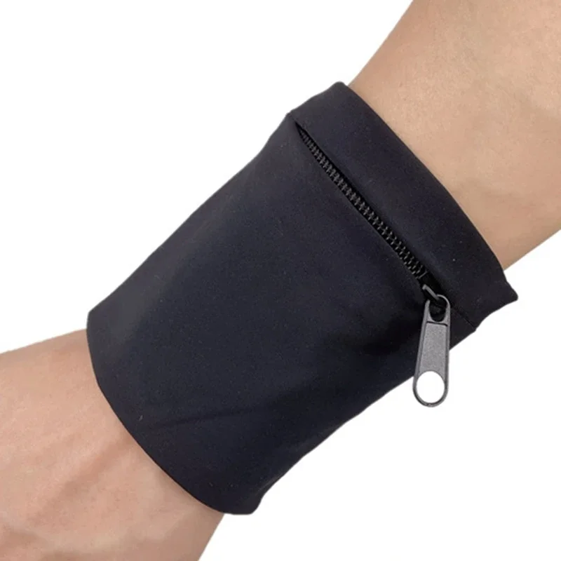1PC Lightweight Arm Bag Zipper Wrist Wallet Pouch for Running Phone Key Card Gym Fitness Sports Cycling - Sweatband Wristband