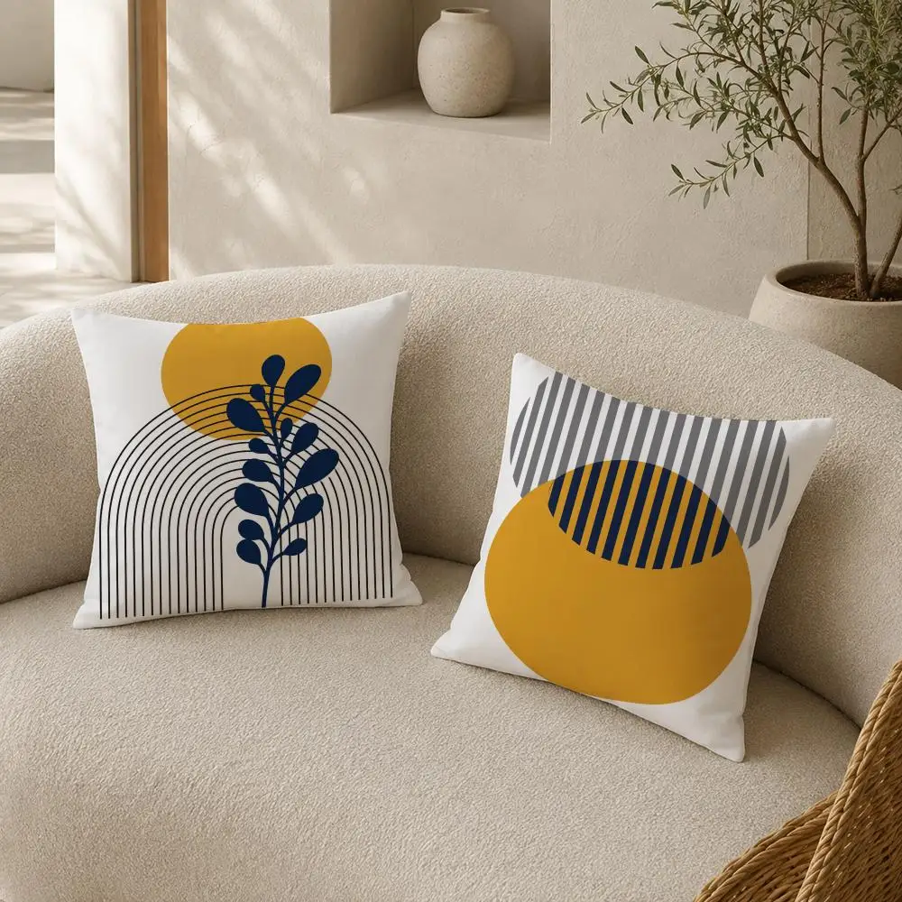 Nordic Abstract Decor Gift Cushion Cover Pillow Case plush Double-sided Print Square Covers Sofa Home Cushion
