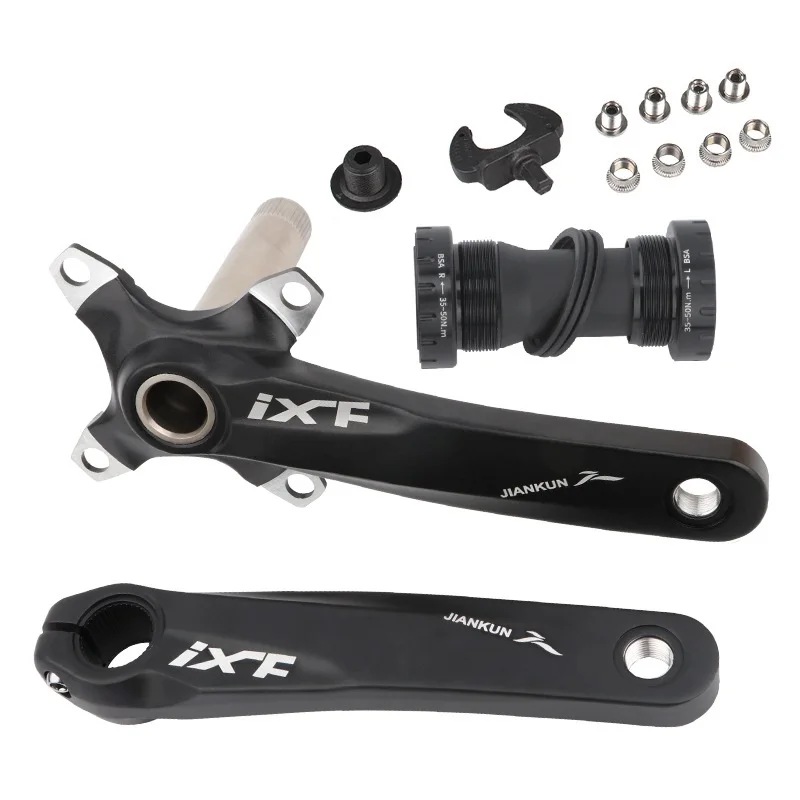 IXF 104bcd Mountain Bike 170mm Hollowtech Crank 104BCD 32/34/36/38/40/42T Sprocket 68/73MM BB 1X8/9/10/11/12Speed MTB Crankset