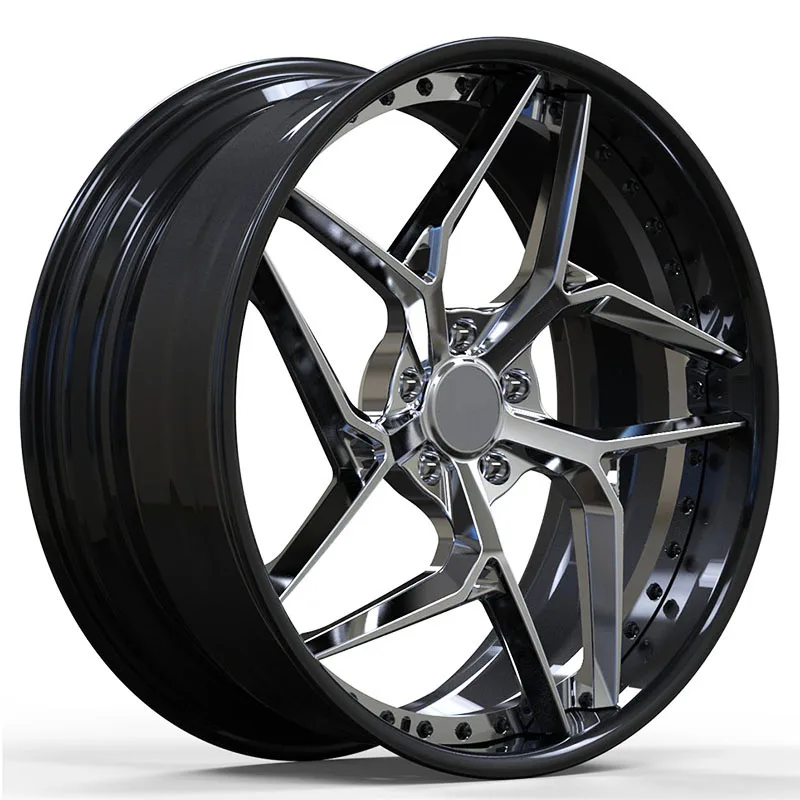 Customized Luxury Monoblock 2 Piece 3 Piece Forged T6061 Alloy Wheels Rims Passenger Car Tires Hub