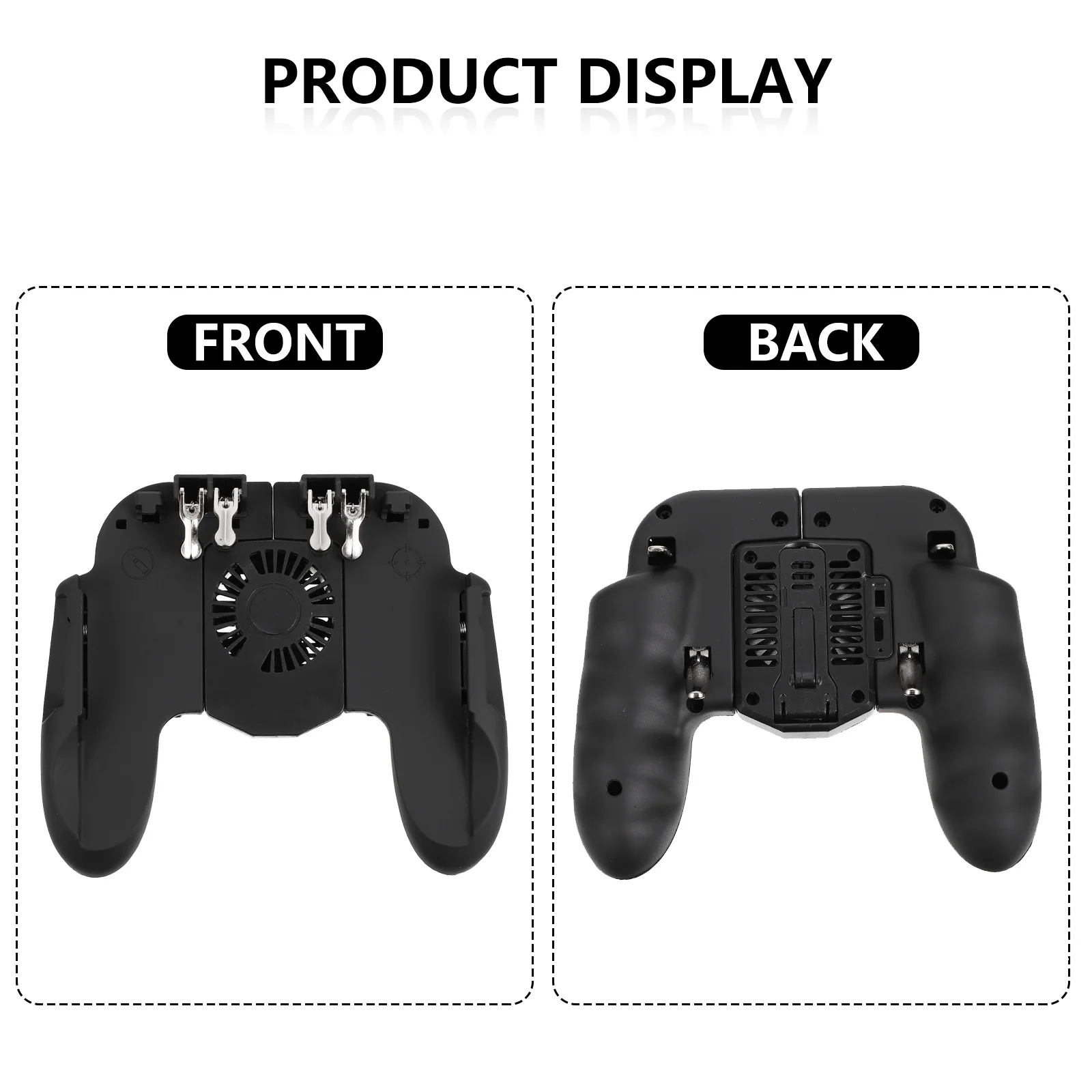 

Ergonomic Mobile Handle 6.5 Inch Anti-Slip Grip Gamepad For Phone Multi-Function Cellphone Game Trigger Spring Tension Clamp