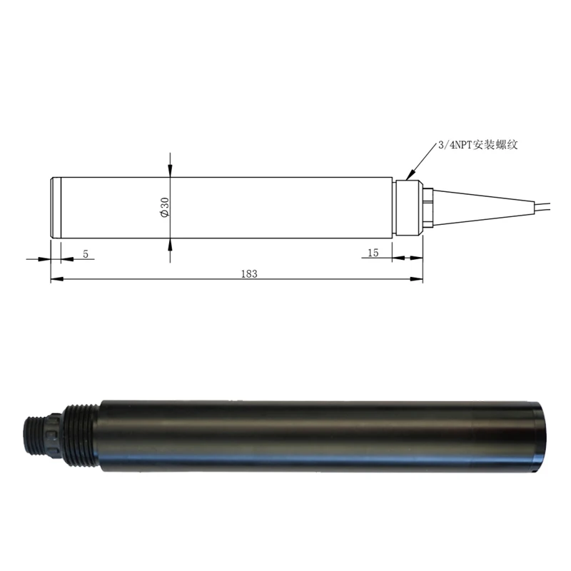 Scattered Light Method 0-2000mg/L Online Digital Probe Total Suspended Solids TSS Sensor for Sewage Water Treatment Monitoring