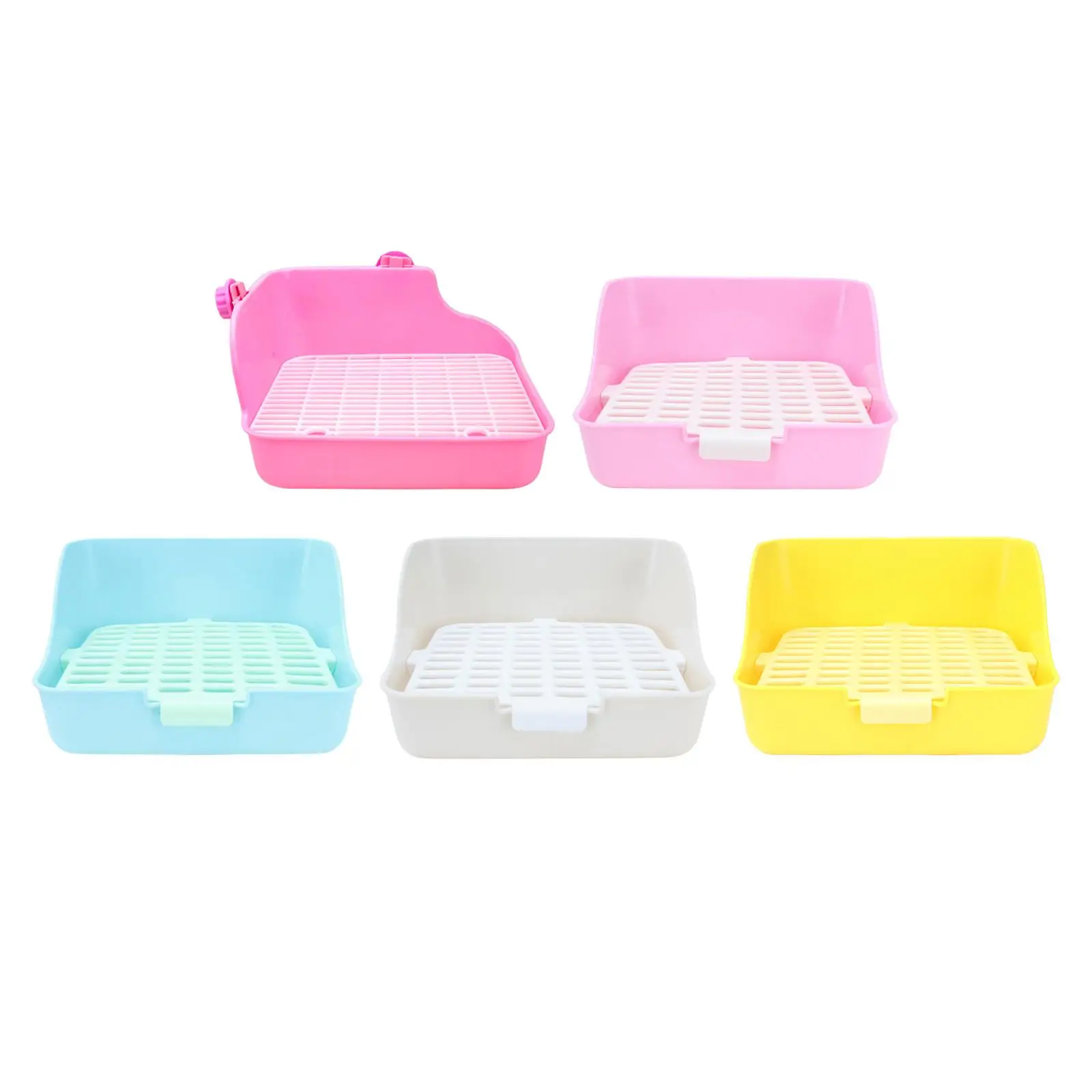 

Pet Rabbit Toilet Indoor Bedding Cage Potty Box Corner Training Potty