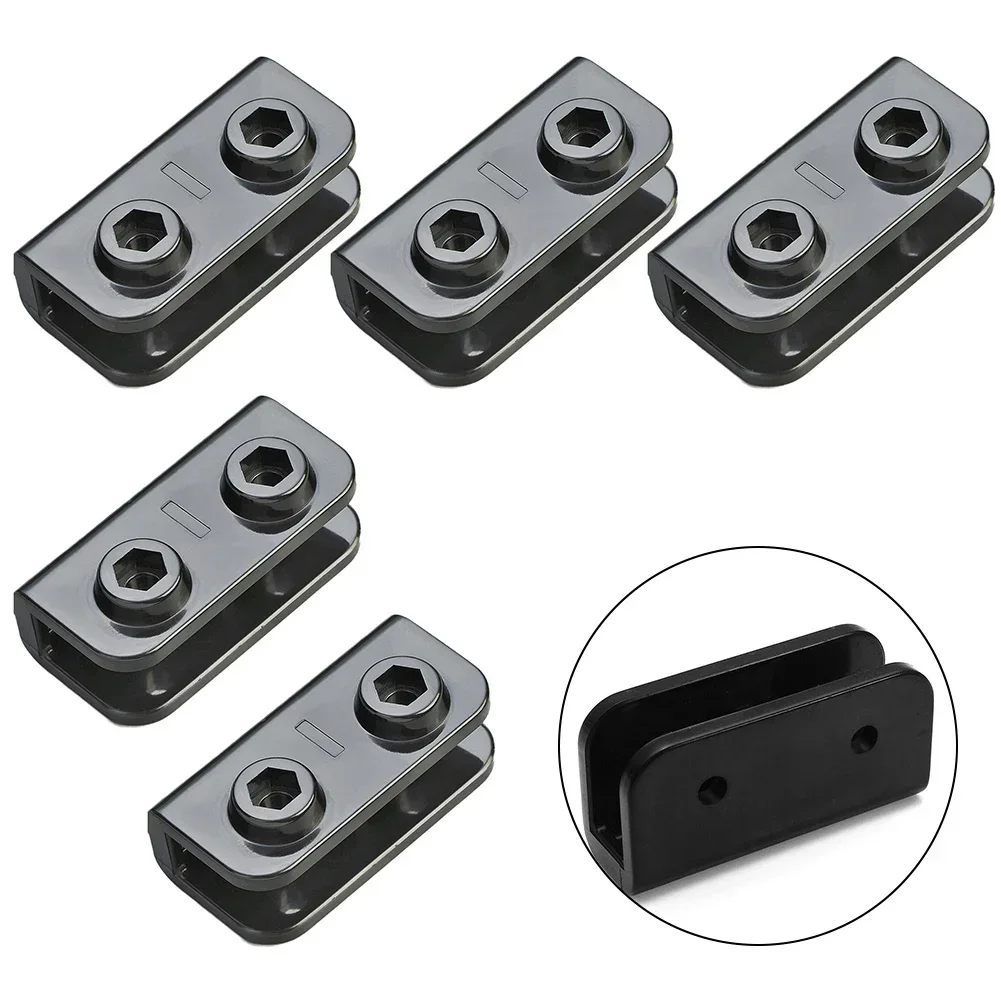 

5 Pcs Rectangle Bracket Legs Base Plastic Connector Right Angle Double Elbow For Gazebo Tent Patio Umbrella Outdoor Furniture