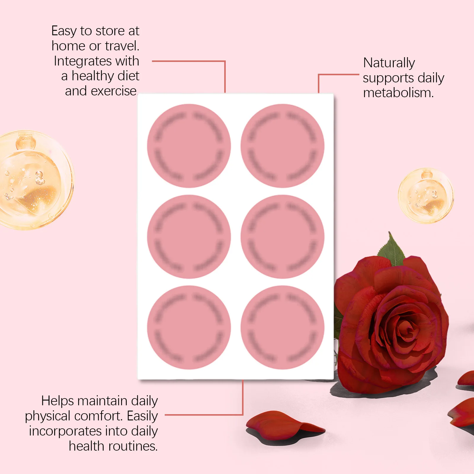 

Body Slimming Patch Lose Weight Sooth Epidermis Firmming Skin Fat Burning Promote Digestion Display Curve Body Nourishing Patch