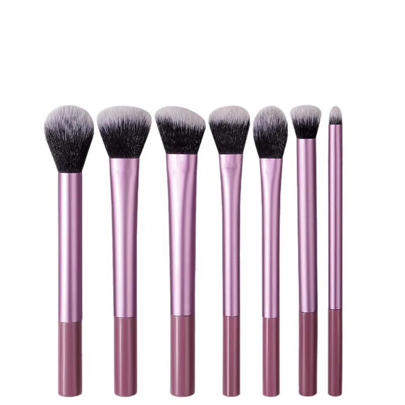 Conjunto de pincéis de maquiagem de 7 peças, pincel solto, blush, pincel de sombra, ferramentas de beleza para maquiador
