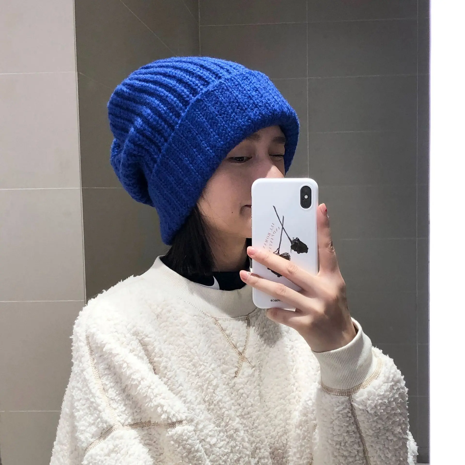 2024 Winter Warm Hats for Women Casual Stacking Knitted Bonnet Caps Men Hats Solid Color Hip Hop Unisex Female Beanies