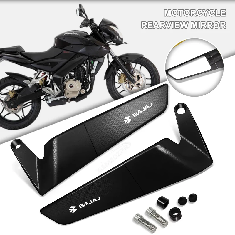 Motorcycle Side Rear view Mirror Blind Spot Rearview Mirrors For Bajaj Dominar 250 400 Pulsar Dominar250 Dominar400 Convex HD