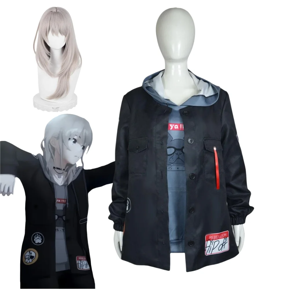 Anime Girls Band Cry Momoka Kawaragi Cosplay Mmk Costume Wig Roleplay Coat Jacket Halloween Cos Party Suit