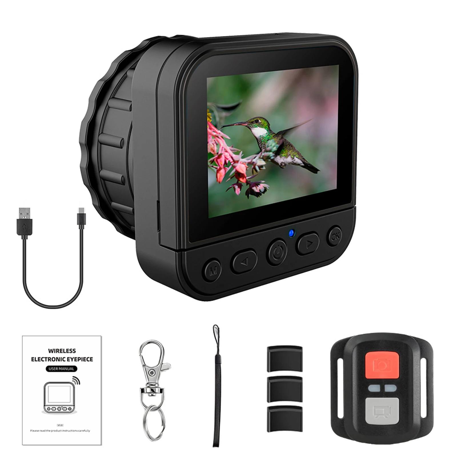 64MP 4K HD 2.4G WIFI Electronic Eyepiece Digital Camera with Flip Screen Portable for Astrophotography Enthusiast Bird Watching view 6