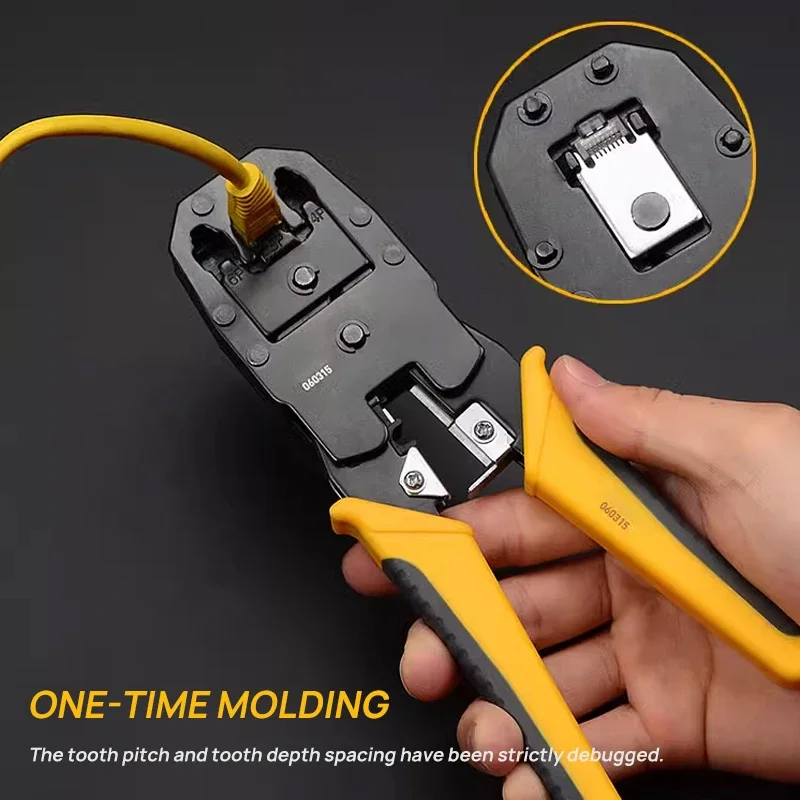 Yinlongdao Rede Cabo Crimpagem Ferramenta Crimper Cutter Stripper Rj45 e Rj12 Rj11 4p 6p 8p Rj11 Rj-12 Rj45