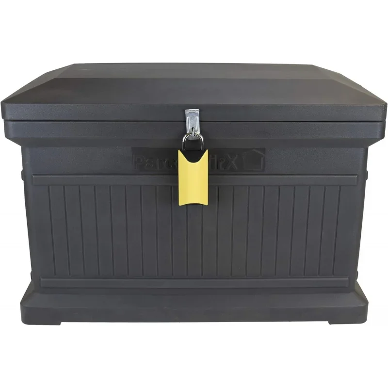 Parcelwirx Premium Horizontal Delivery Box with Hinged Lid and, Graphite