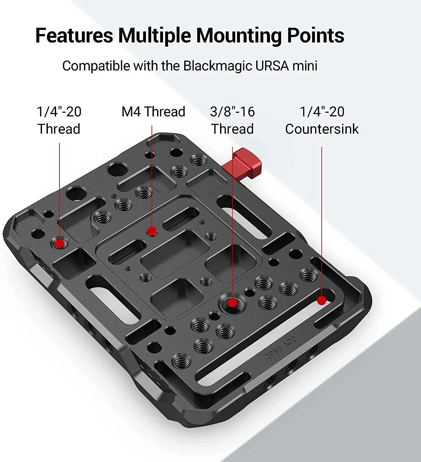 Piastra batteria per montaggio a V SmallRig con braccio regolabile con morsetto per asta da 15MM adattatore per piastra batteria con blocco a V Standard per alimentatore