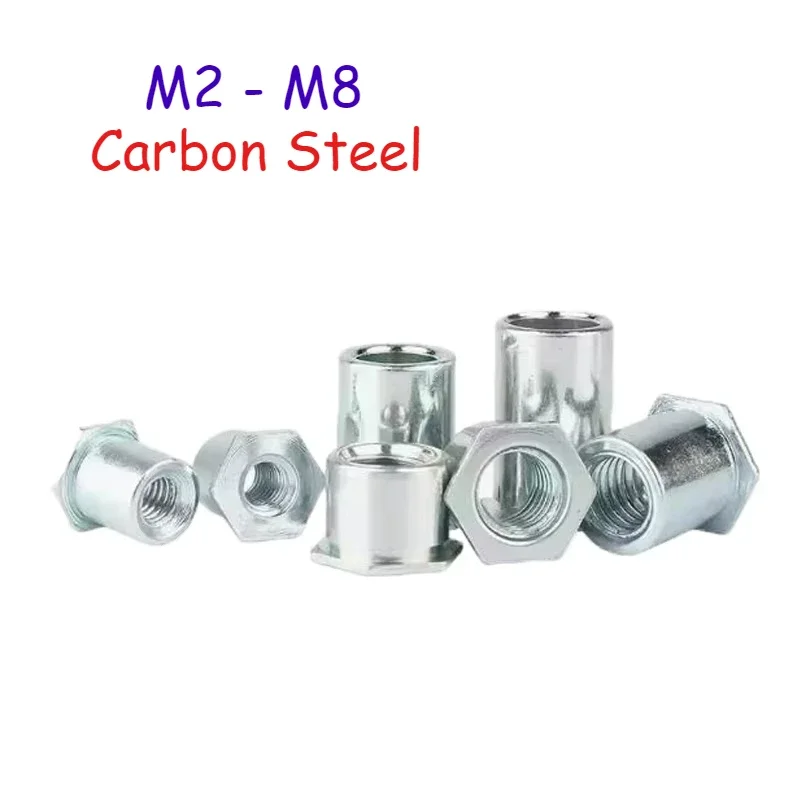 

M2 M2.5 M3 M4 M5 M6 M8 Zinc Plated Carbon Steel Through Hole Riveting Stud Hexagon Riveting Nut Stud Riveting Screw Stud