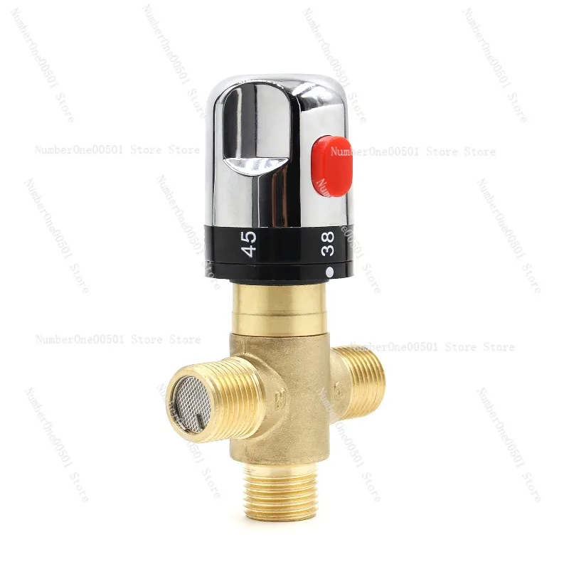 

Brass Mixing Valve Bathroom Faucet Temperature Controlled Mixer Home Improvement, Thermostatic Pipe Valve