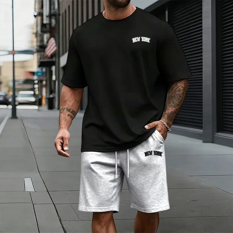 2026 Hot Sale Men's Tracksuit Summer Daily Casual Fashion T-shirts and Shorts Home Outdoor Comfort Soft Cool Short Sleeve Outfit