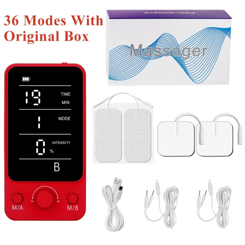

Custom New 36 Modes Dual Channel TENS9000 Physiotherapy Device EMS Digital Meridian Pulse Massage Instrument