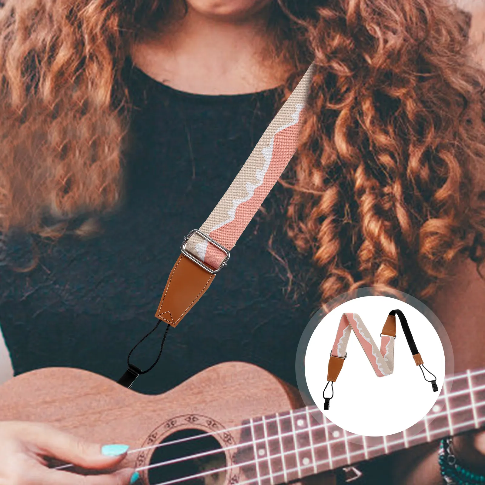 

Adjustable Ukulele Strap Guitar Shoulder Belt Bass Replacement Nylon Performance Strap Comfortable Soft Durable Accessory Gift