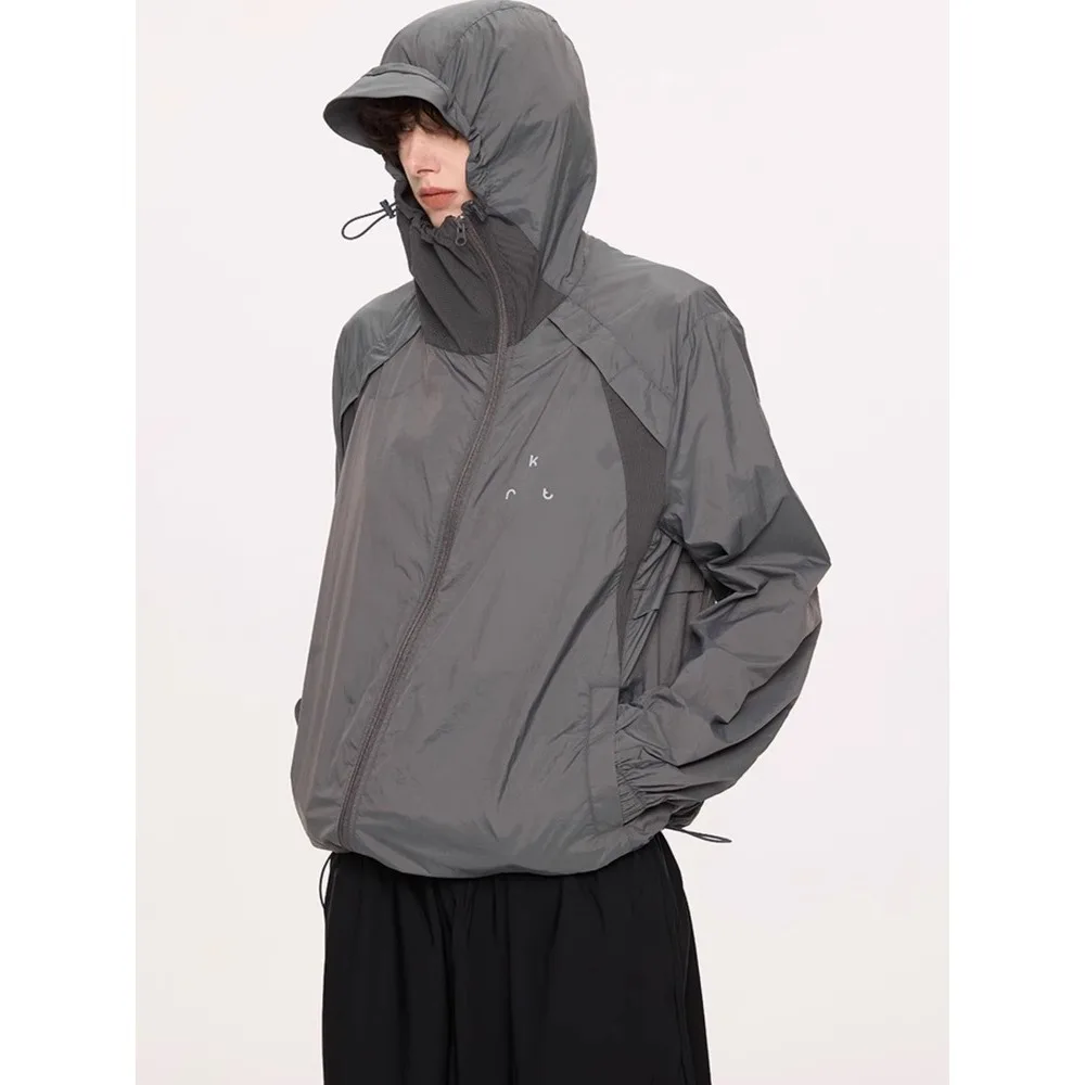 

Unisex Hiking Jacket 2026 Spring Summer Lightweight Breathable Coat For Women Outdoor Sports Hooded UV Protection Jacket