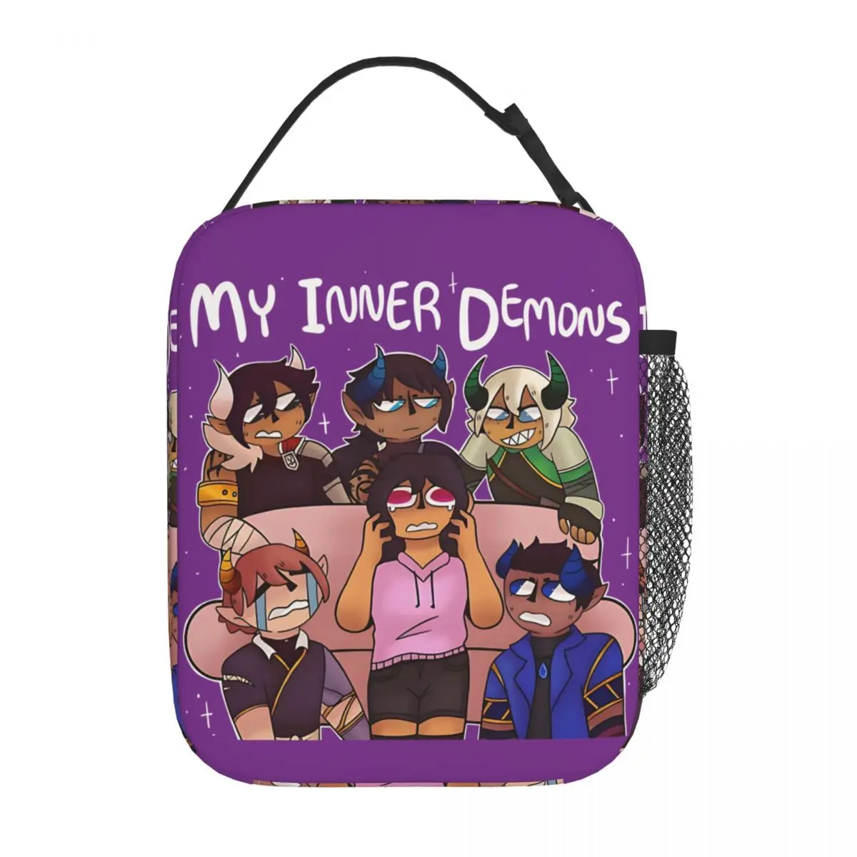 My Inner Demons – Isolierte Lunchtasche mit Aphmaus-Motiv, auslaufsicherer Lunchbehälter, Thermotasche, Tragetasche, Lunchbox, Reise-Lebensmitteltasche