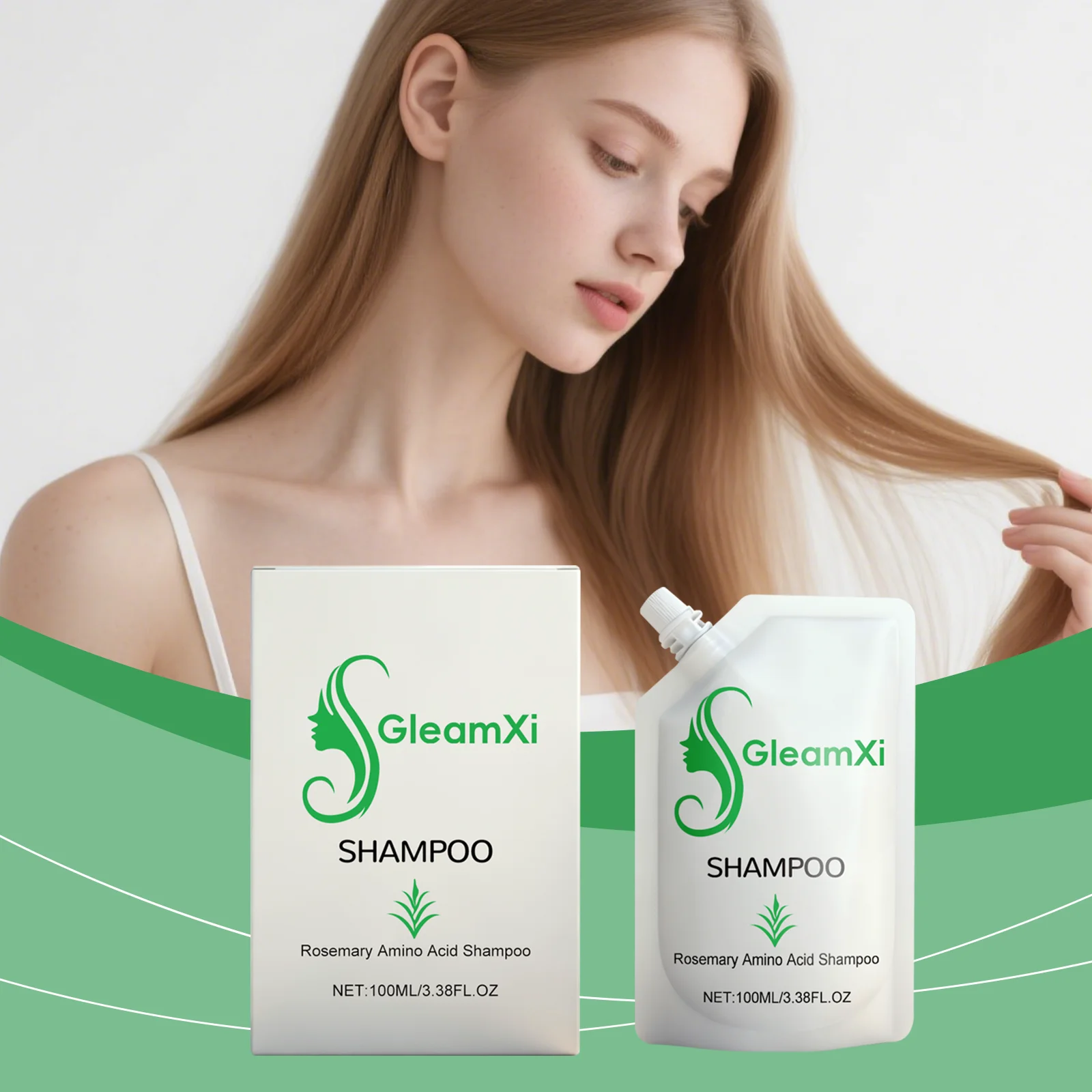 Rosemary Amino Acid Shampoo, Gentle Moisturizing Formula, Nourishing Scalp Care, Boost Hair Resilience for Weak Hair Strands