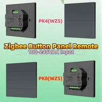 PK4/8 Skydance100-240VAC Button Wall Mounted Touch Panel Smart Zigbee 3.0 Dimmer Switch Tuya APP Has Scene Recall For LED Lights