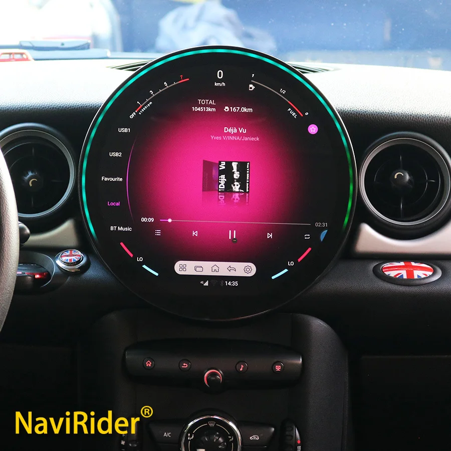 Para BMW Mini Cooper R56 R60 2007-2013 Radio de coche navegación GPS Android pantalla táctil Carplay reproductor de vídeo Multimedia Auto 11,8"