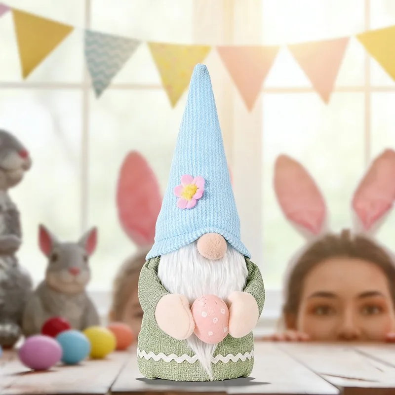 Indoor Decorations, Gnome Holiday Decorations, Handmade Stuffed Plush Gnomes-Easter Gnomes For Spring Summer