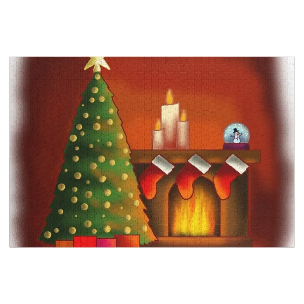 

Warm Fireplace Jigsaw Puzzle Custom Child Custom Photo Customizable Child Gift Puzzle