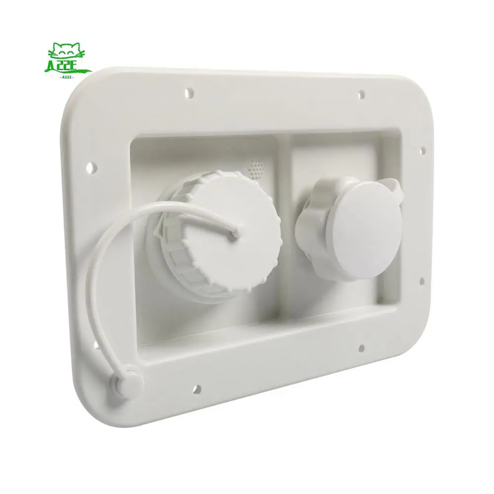 A22E-RV Water Fill Port Gravity Fill Hatch Combo Connection Port Water Fill Panel RV Accessories