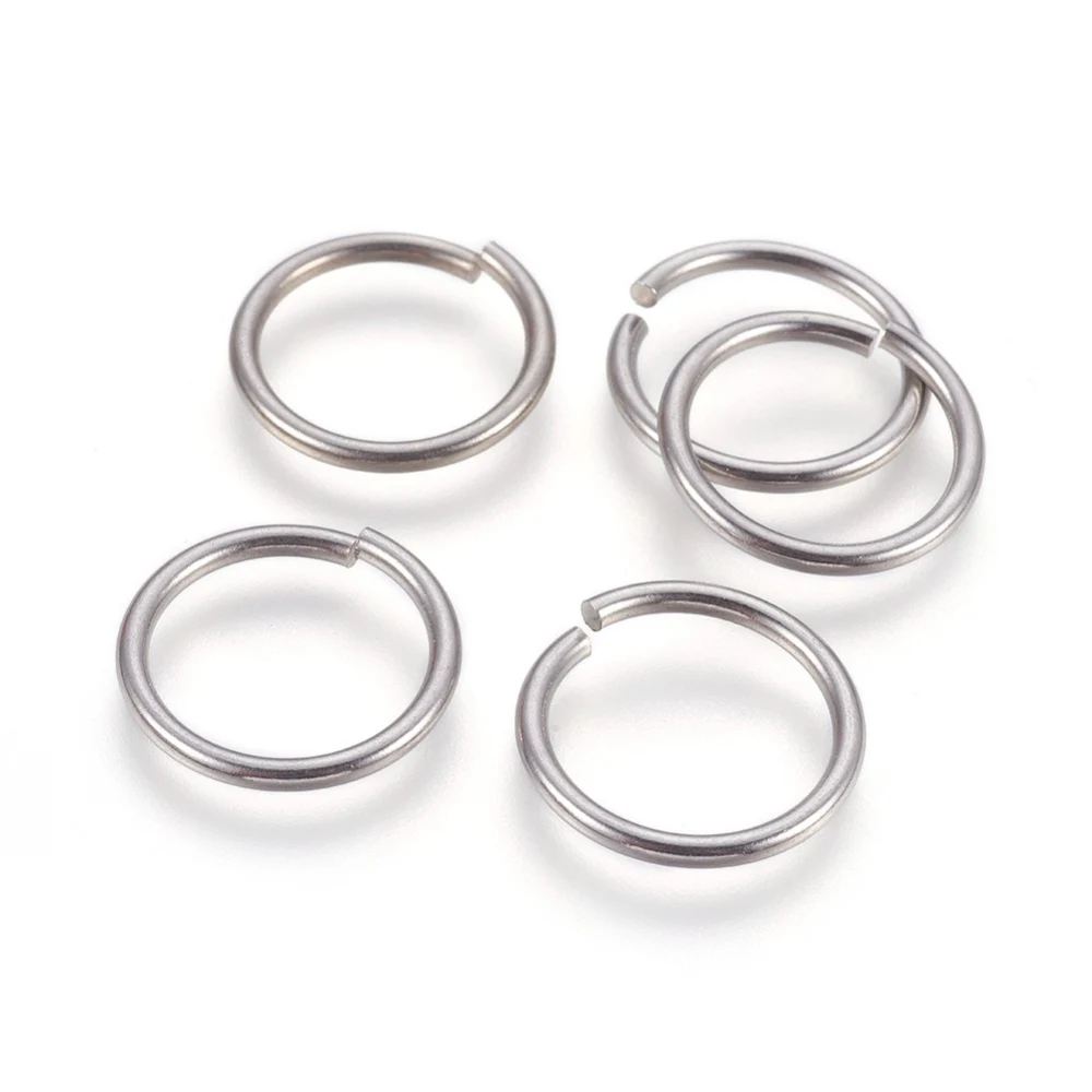 1Bag 10mm 12mm 16mm Stainless Steel Open Jump Rings Bulk Loop Split O Rings for Jewelry Making Supplies Connectors DIY Accessory