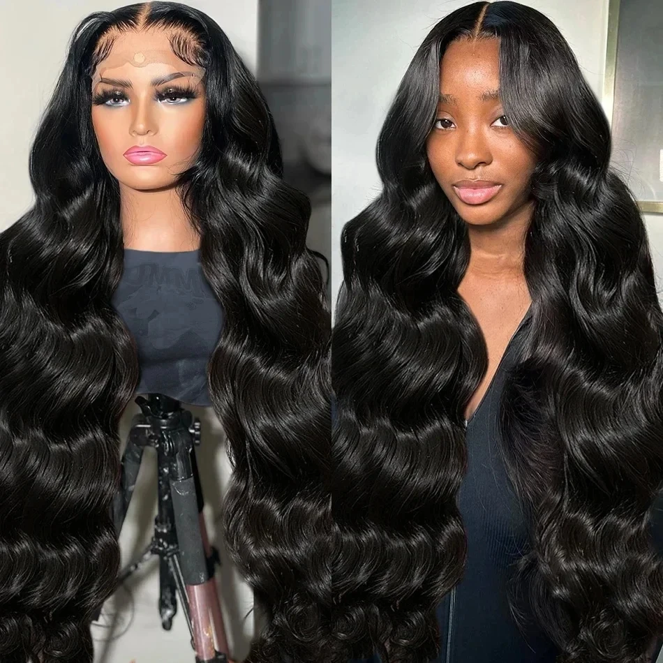 

Body Wave Lace Front Human Hair Wig 32 34Inch 13X4 13x6 Lace Frontal Wigs Brazilian 4x4 Transparent Lace Closure Wigs PrePlucked