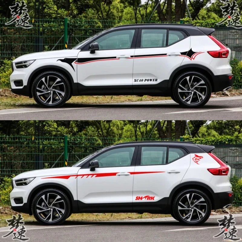 FOR Volvo XC40 car stickers pull flowers Young personality fashion Body Vinyl Decal Film Accessories