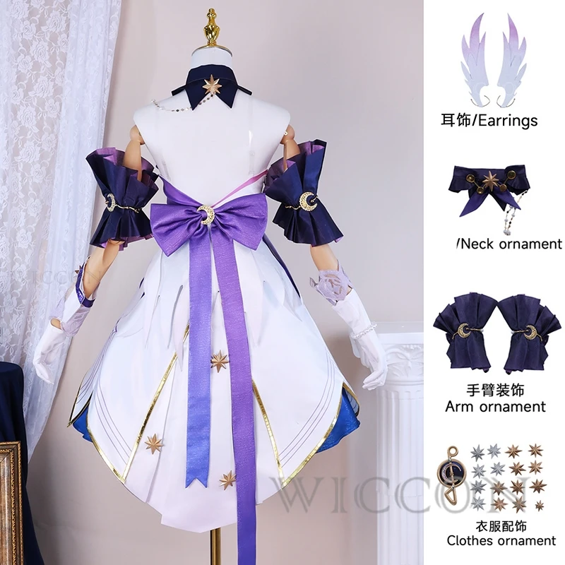 Robin Cosplay Costume Dress Honkai Star Rail Halovian Fancy Uniforms Halloween Carnaval Anime Party Role Play Women Clothing