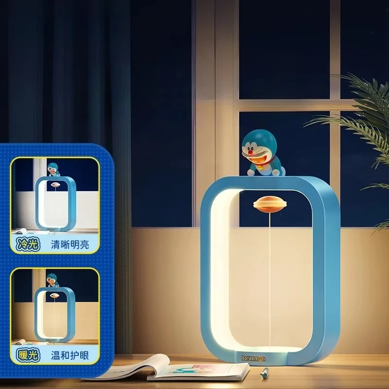 Lampu Hias Desktop Doraemon Lampu Levitasi Magnetik Lampu Meja Kartun Lampu Malam Ornamen Animasi Hadiah Ulang Tahun