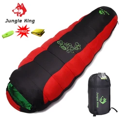 JUNGLE KING CY0901 RL Camping Sleeping Bag Lightweight Waterproof 4 Season Warm Cotton Sleeping Bag for Outdoor Traveling Hiking