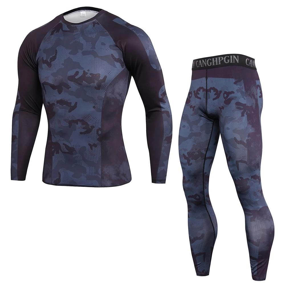 GEJINIDI Men Thermal Underwear Set For Male Cotton Winter Long Johns Keep Warm Suit Inner Wear Merino Clothing thermo Plus Size