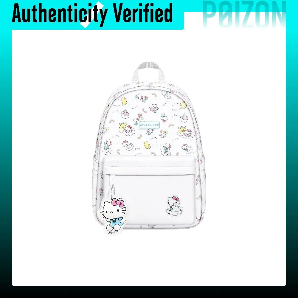 Sanrio Hello Kitty Backpacks Rainbow Cloud White (Charm Included) DB96760A
