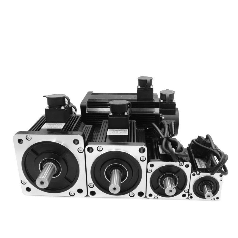 Siheng 750W / 1.0Kw 90 Flange 3000 / 2500Rpm 220V 2.4 / 4.0N.M Ac Servo Motor and Servo Driver for Cnc Machine