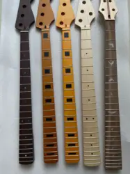 High Quality  Bass Neck 5 Strings 4 Strings Electric Guitar Bass Neck Roasted Canadian Maple Matte 20/24 Fret Bassguitar Neck