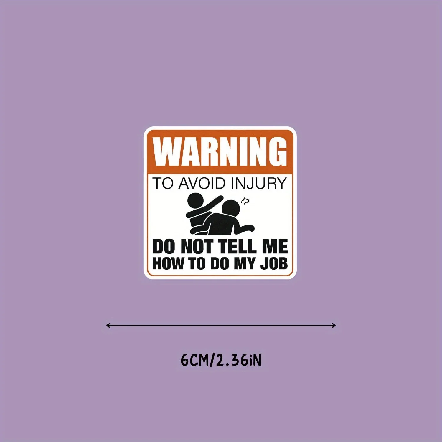 Funny Warning Slogan Vinyl Stickers For Laptop Toolbox Decor