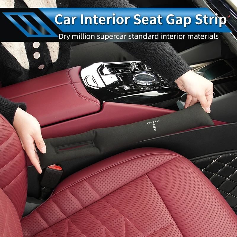 مقعد السيارة الفجوة حشو الجلد المدبوغ مانعة للتسرب المكونات مقعد الفجوة تسرب منصات ملء المنظم لينكولن MKZ MKX طيار الملاح كونتيننتال #4