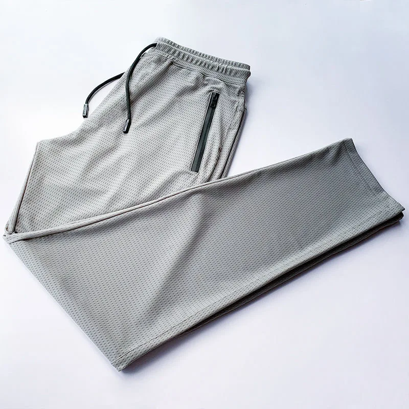 Pantaloni da pesca Mesh traspirante Quick Dry sottile pesca pantaloni corti da pesca estivi abbigliamento da pesca con cerniera per sport all'aria aperta da uomo