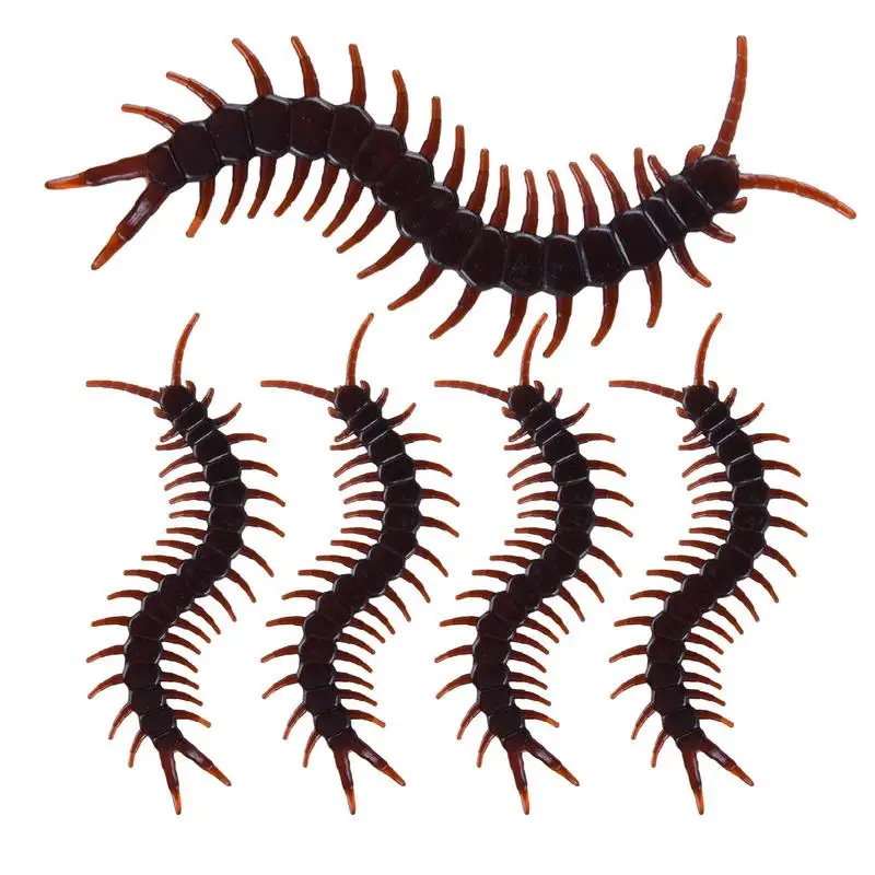 

Fake Centipede Toy 5pcs Prank Toys Halloween Haunted House Funny Spoof Centipedes Toy Simulated Centipedes Tricks Toys Gadgets