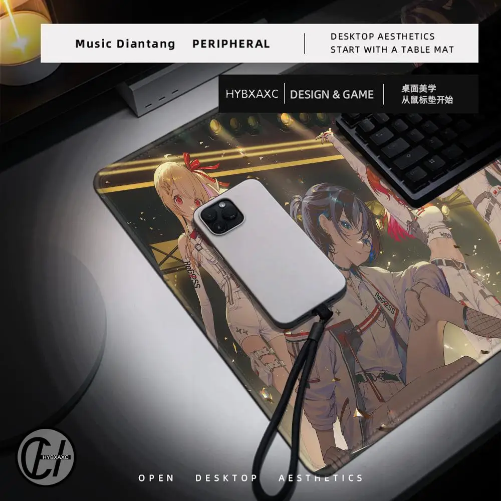 حار Virutal Idol J Kufuutei Raden المطاط HD الطباعة ماوس الوسادة الألعاب الملحقات حصيرة مكتبية طالب لوحة الكتابة