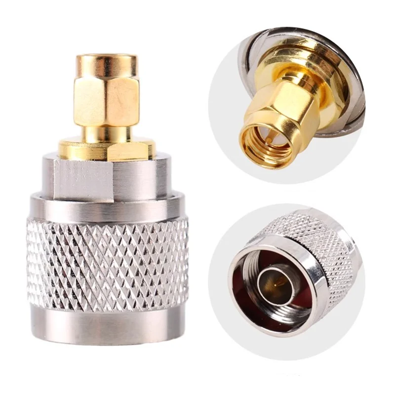 5/20/100PCS SMA Male Plug &Female Jack UHF SO239 PL259 to RF Coaxial Adapter Connector Wire Terminals Straight Brass