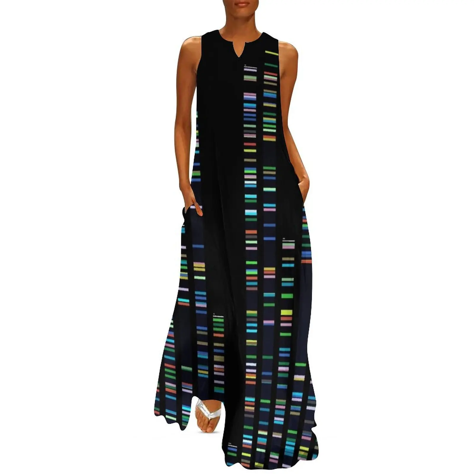 

DNA Genome Sequence Long Dress Woman's evening dress womans clothing Dress