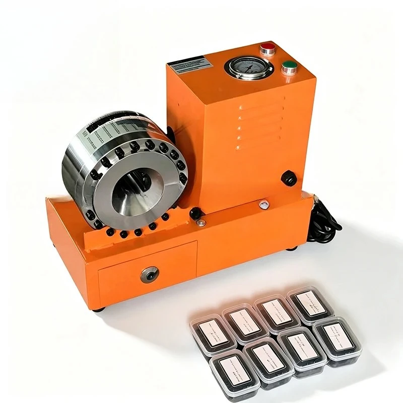 Cstomized Electric Hose Crimper High Pressure Hydraulic Crimping Machine With 8 Sets Dies