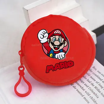 超級瑪利歐兄弟零錢包可愛男孩毛絨小錢包桃子黛西女孩迷你耳機鑰匙包兒童拉鍊零錢包 6 最佳銷售 桃子超級瑪利歐 - №6