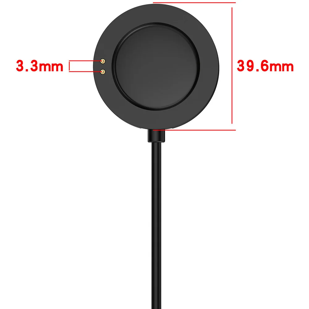 Przewód ładujący do Xiaomi Mi Watch S2 ładowarka magnetyczny szybki kabel ładujący przenośny magnetyczny bezprzewodowy czarny/biały 3.3ft